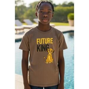 DISNEY Lion king future kiing simba T-Shirt youth medium brown graphic tee